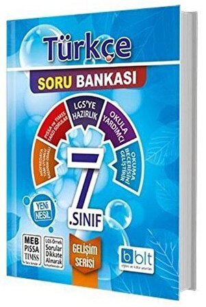 Bulut Eğitim Yayınları  7. Sınıf Türkçe Gelişim Soru Bankası